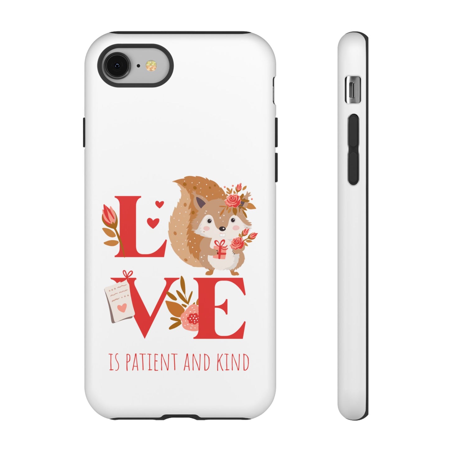 📱 LOVE IS Protective Phone Case – Valentine's Collection ❤️✝️