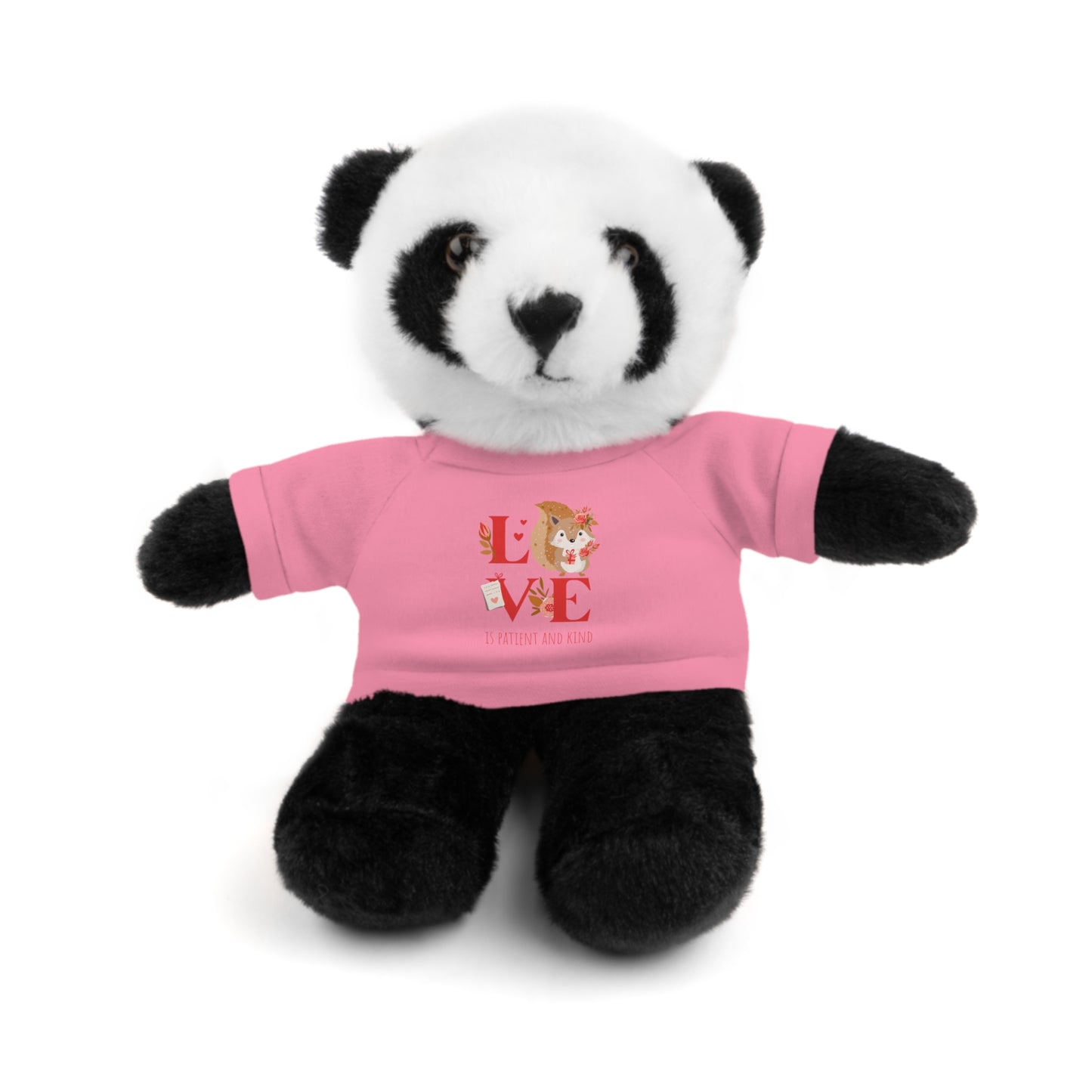 🐻🐼🦁 Plush Toy "LOVE IS Patient and Kind" – Valentine's Collection ❤️✝️