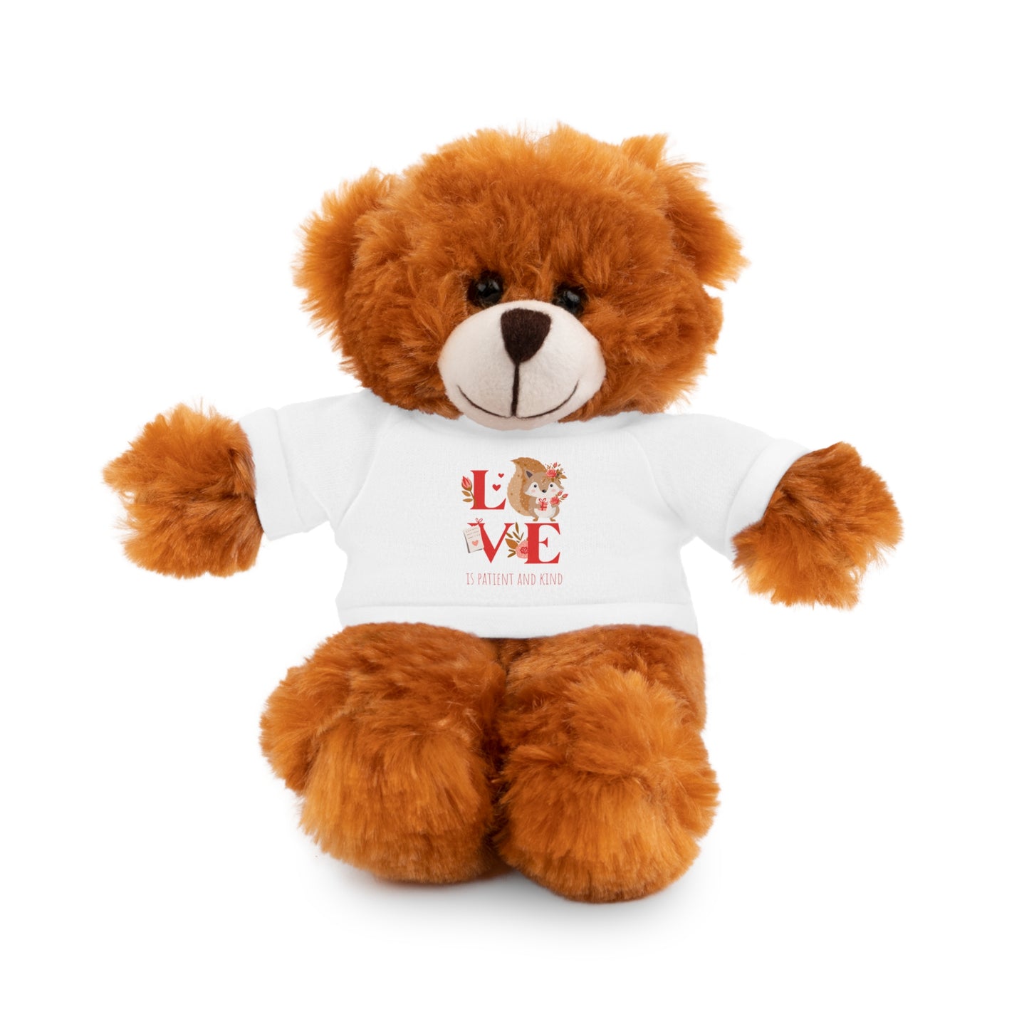 🐻🐼🦁 Plush Toy "LOVE IS Patient and Kind" – Valentine's Collection ❤️✝️