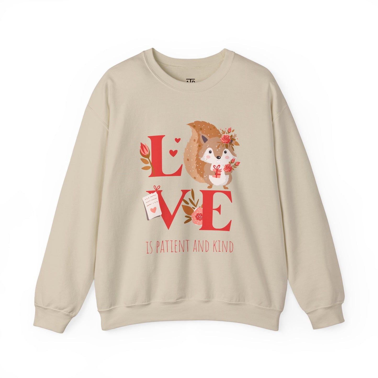 💖 LOVE IS Crewneck Sweatshirt – Valentine's Collection ✝️