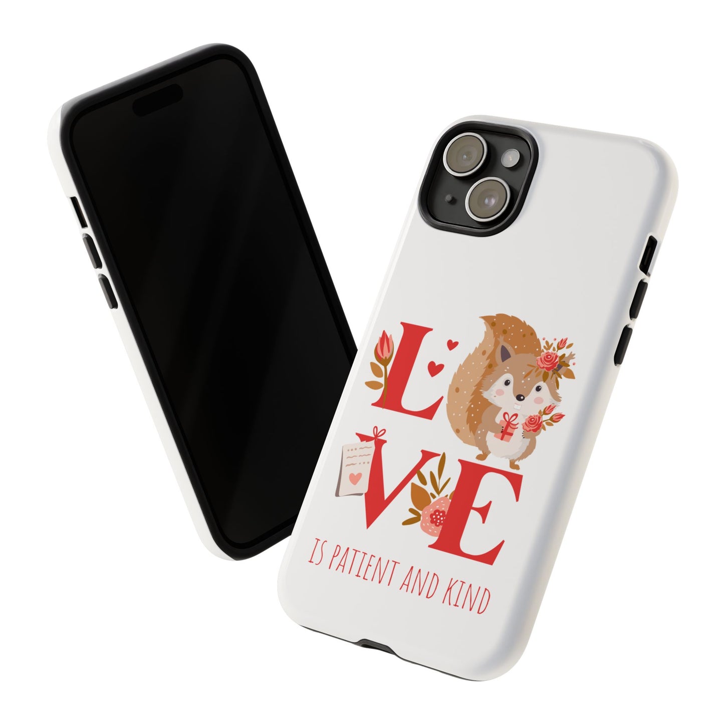 📱 LOVE IS Protective Phone Case – Valentine's Collection ❤️✝️