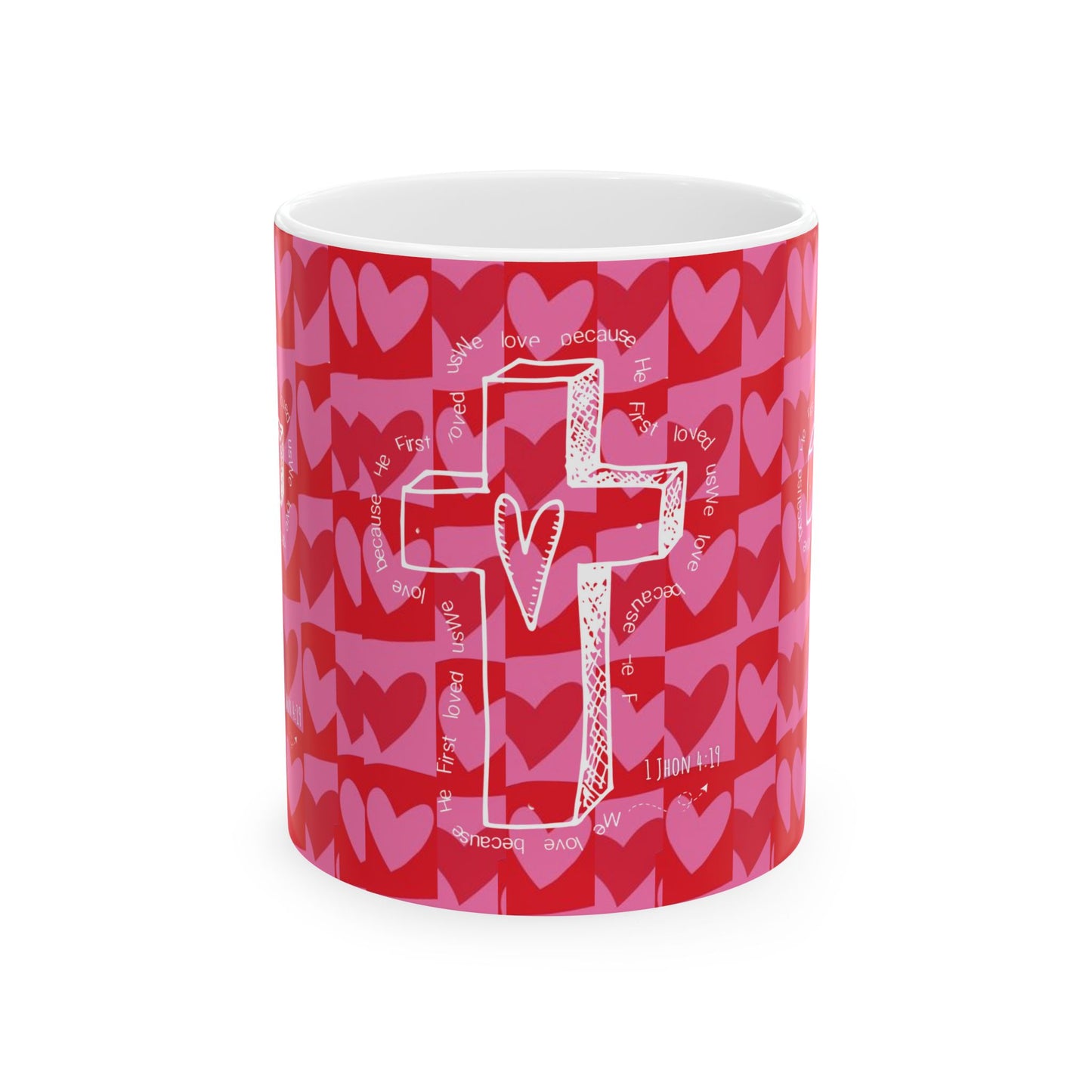 Valentine’s Day Ceramic Mug - Love & Faith Collection ❤️✝️