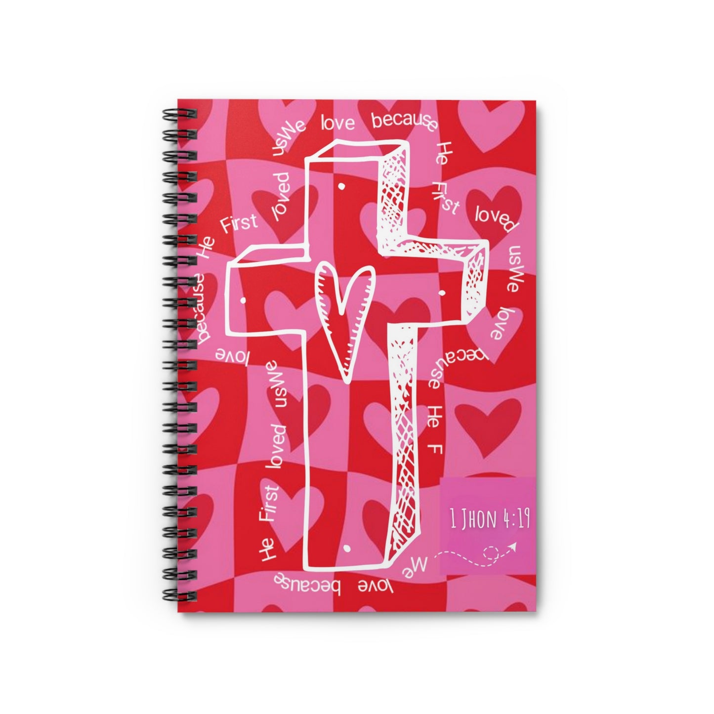 📝 Spiral Notebook "Love That Transforms" – ALL THINGS BEAUTIFUL 💖✝️