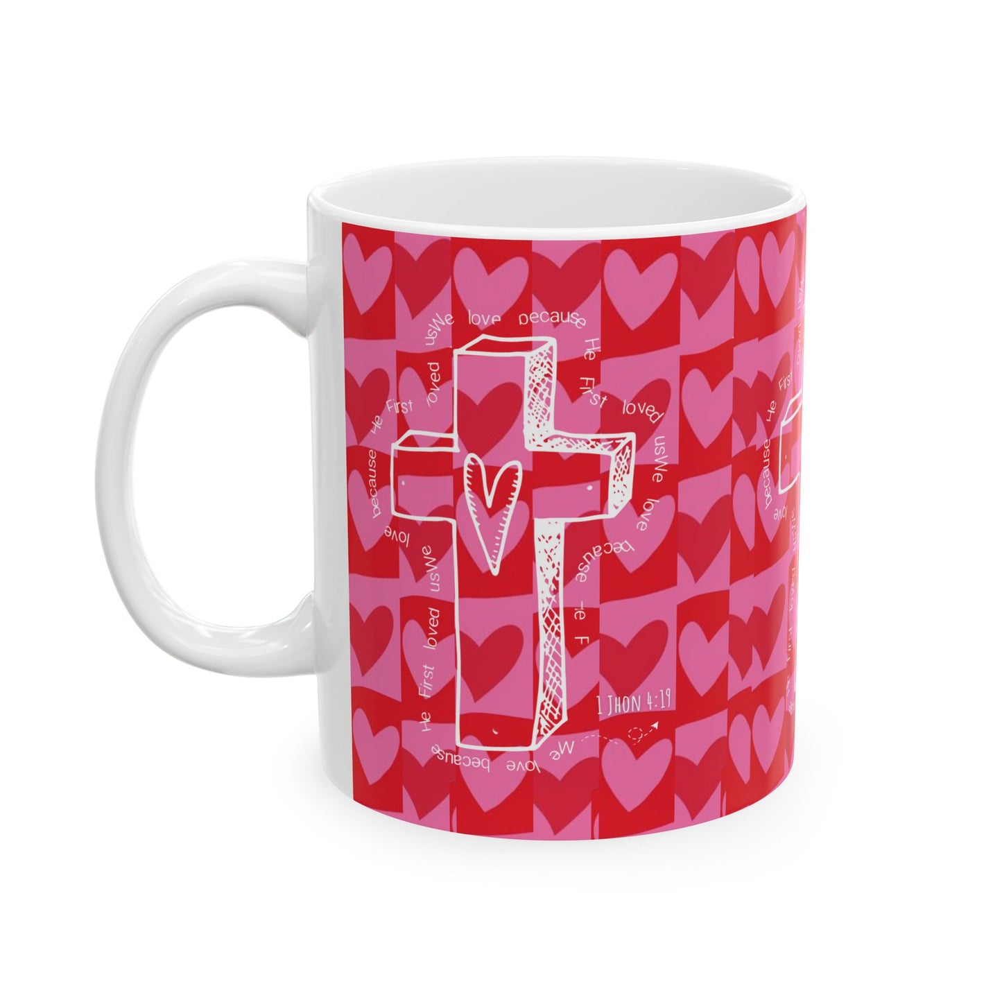 Valentine’s Day Ceramic Mug - Love & Faith Collection ❤️✝️