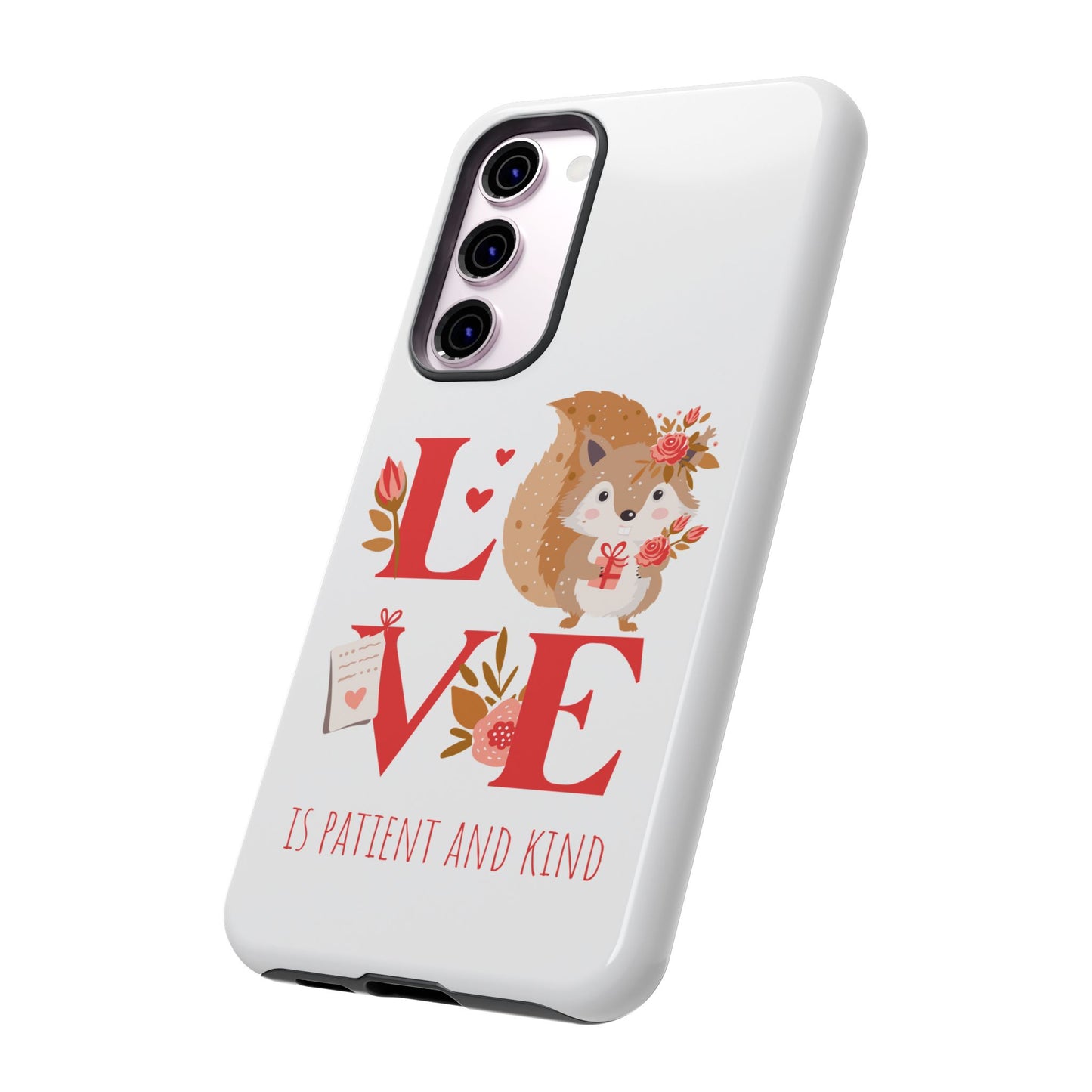 📱 LOVE IS Protective Phone Case – Valentine's Collection ❤️✝️