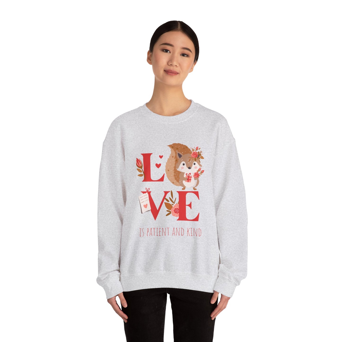 💖 LOVE IS Crewneck Sweatshirt – Valentine's Collection ✝️