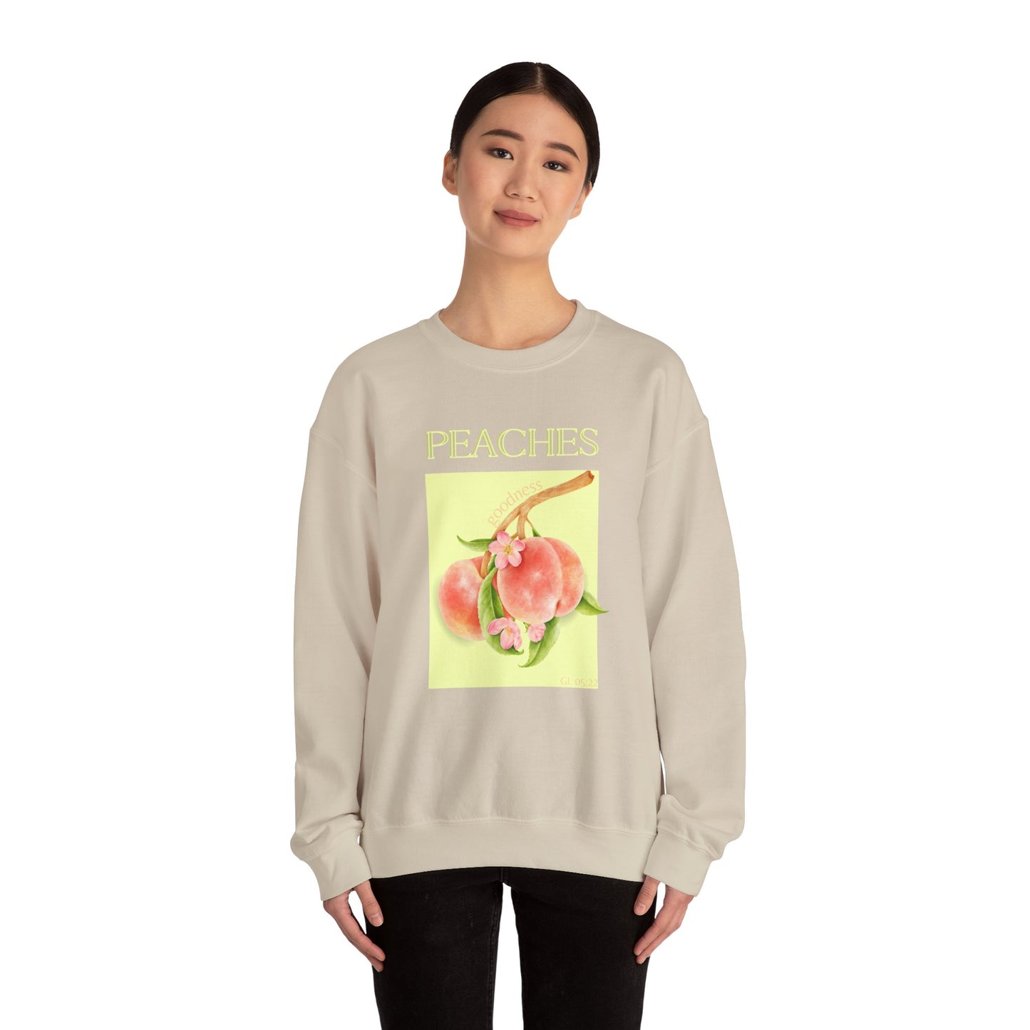 🍑 Sweatshirt Peaches – Sweet Fruit Collection 🍑