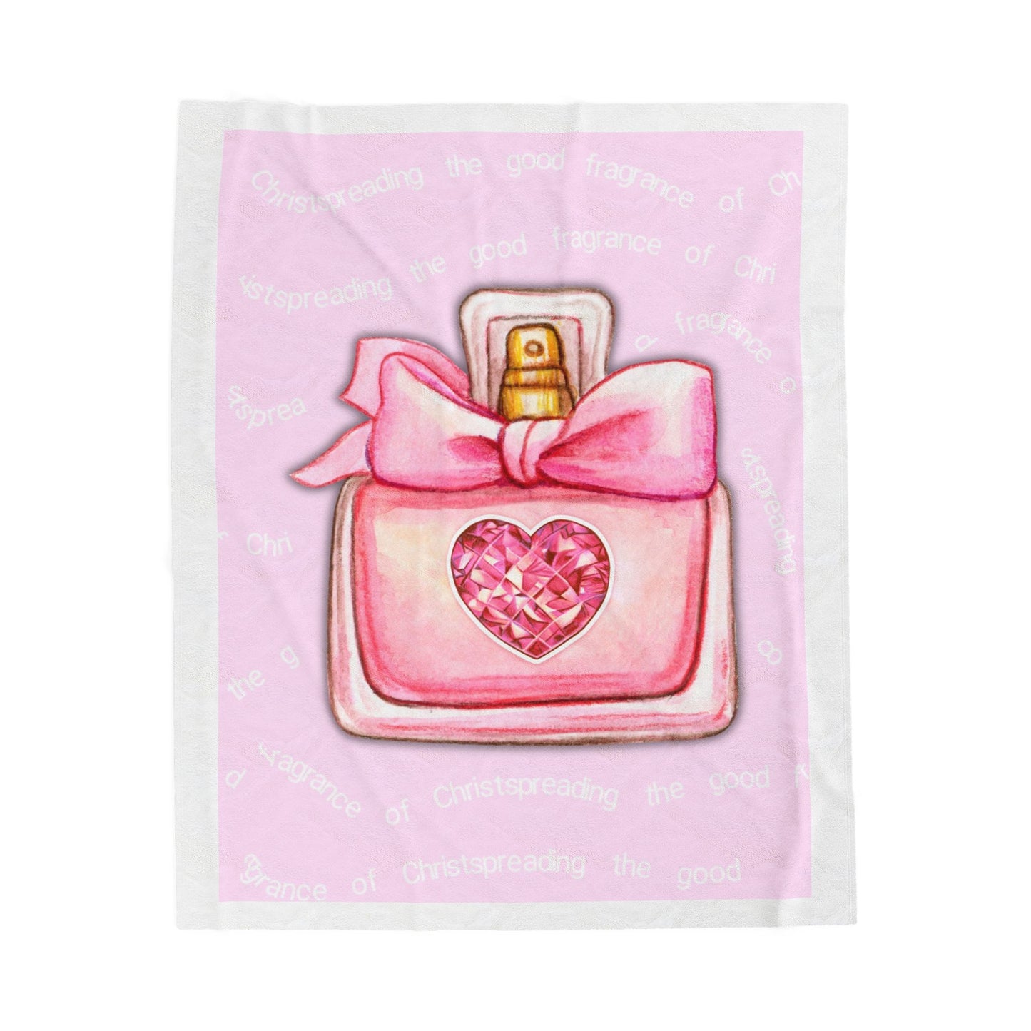 "Sweet Fragrance" Velveteen Plush Blanket – Christian Coquette Home Decor
