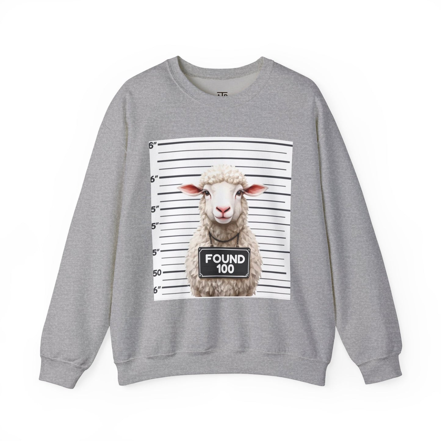 Found – Heavy Blend Christian Crewneck Sweatshirt | Faith-Inspired Clothing