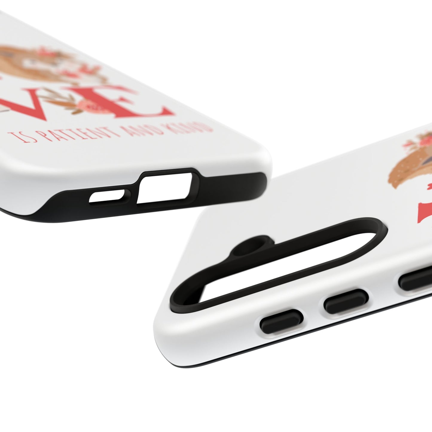 📱 LOVE IS Protective Phone Case – Valentine's Collection ❤️✝️