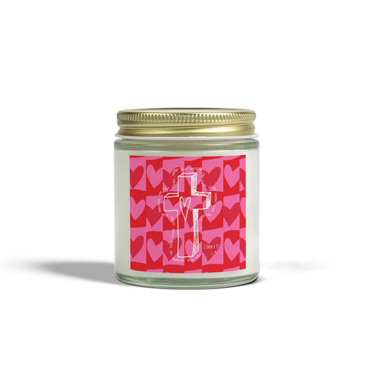 Valentine’s Day Candle – Love & Faith Collection ❤️🕯️✝️