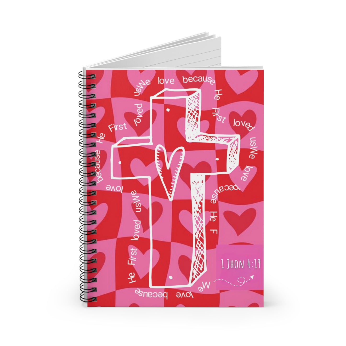 📝 Spiral Notebook "Love That Transforms" – ALL THINGS BEAUTIFUL 💖✝️