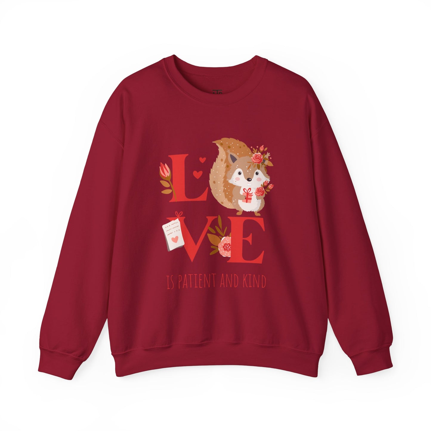 💖 LOVE IS Crewneck Sweatshirt – Valentine's Collection ✝️