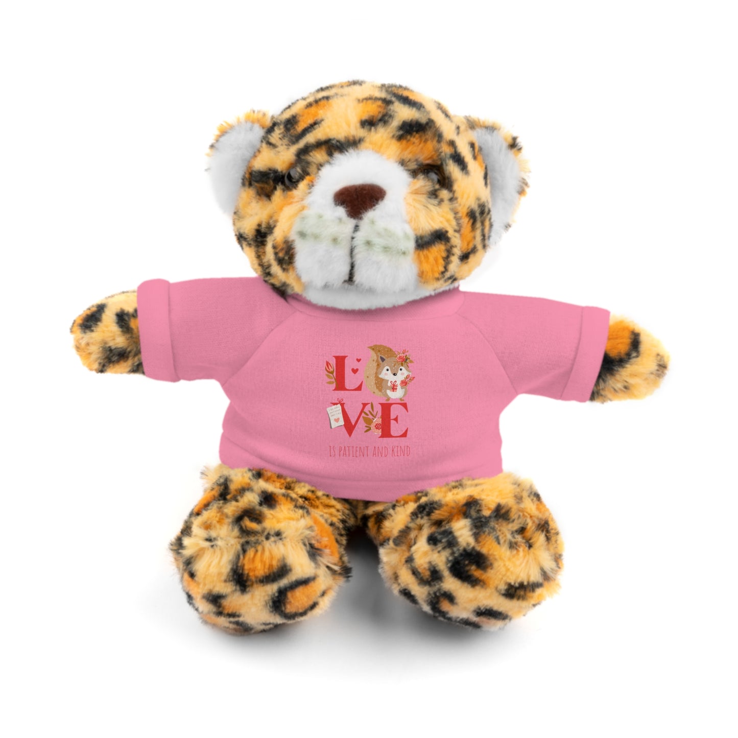 🐻🐼🦁 Plush Toy "LOVE IS Patient and Kind" – Valentine's Collection ❤️✝️