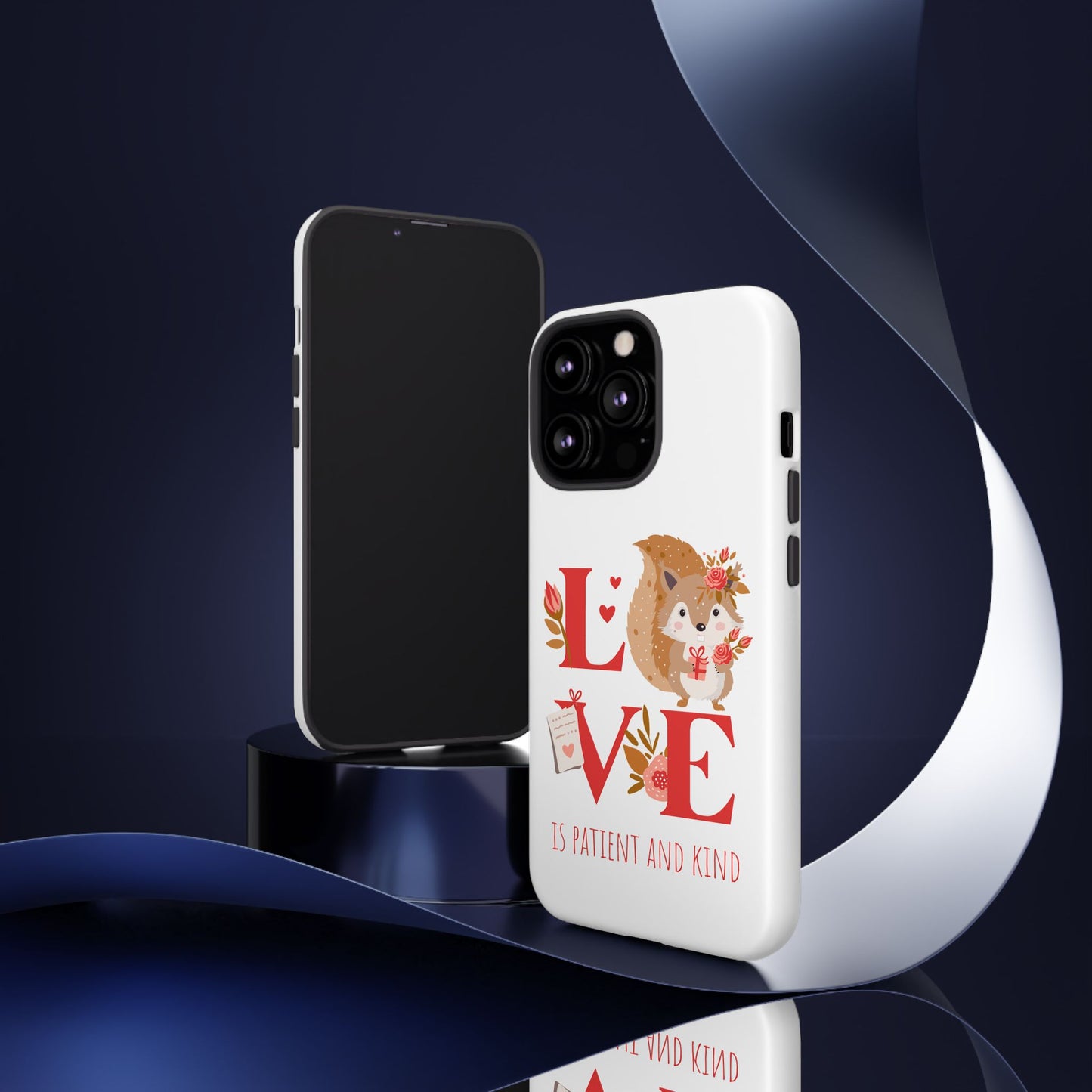 📱 LOVE IS Protective Phone Case – Valentine's Collection ❤️✝️