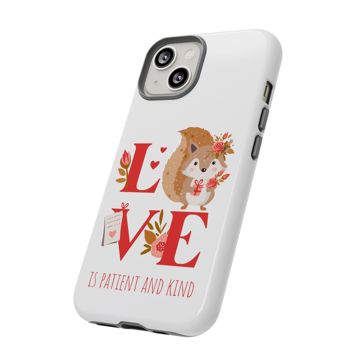 📱 LOVE IS Protective Phone Case – Valentine's Collection ❤️✝️