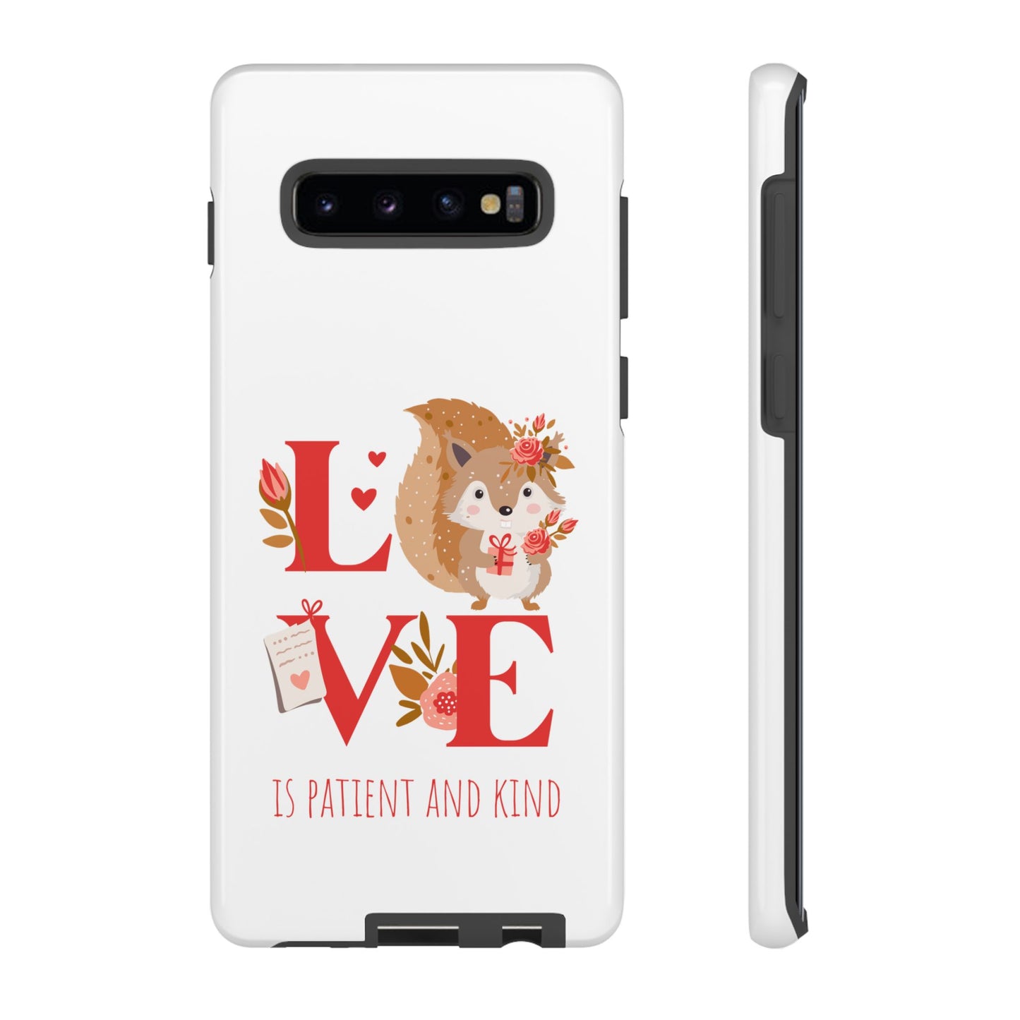 📱 LOVE IS Protective Phone Case – Valentine's Collection ❤️✝️