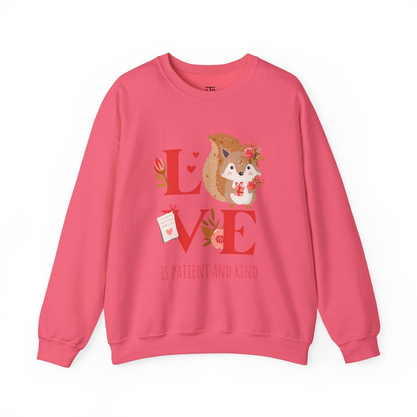 💖 LOVE IS Crewneck Sweatshirt – Valentine's Collection ✝️