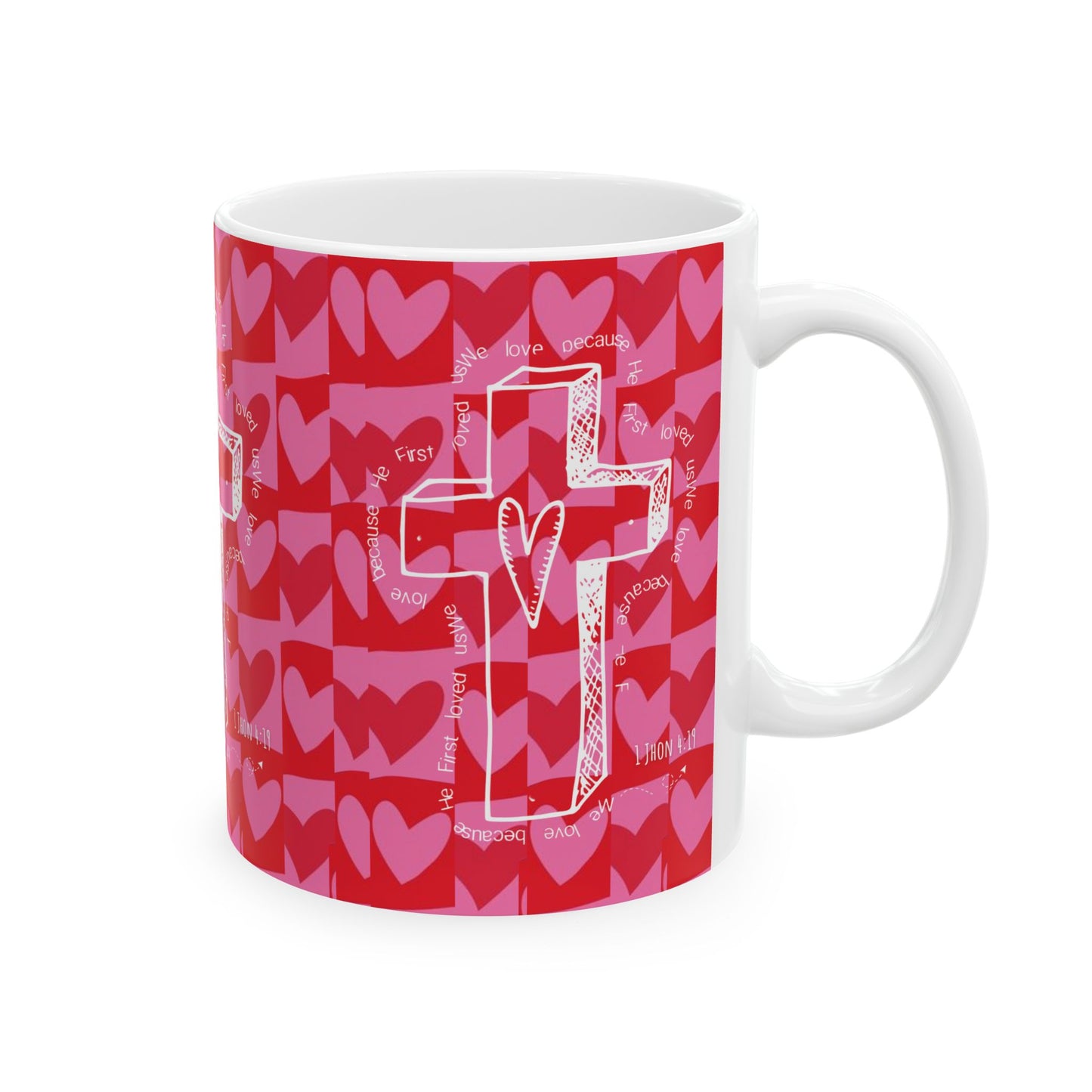 Valentine’s Day Ceramic Mug - Love & Faith Collection ❤️✝️