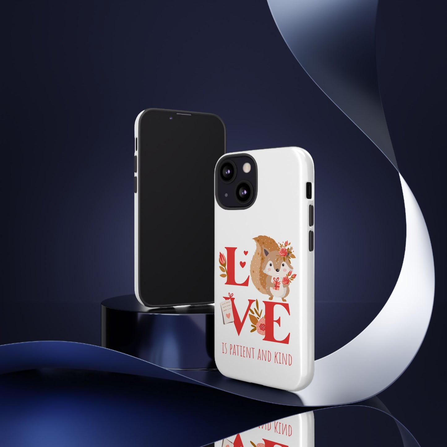 📱 LOVE IS Protective Phone Case – Valentine's Collection ❤️✝️