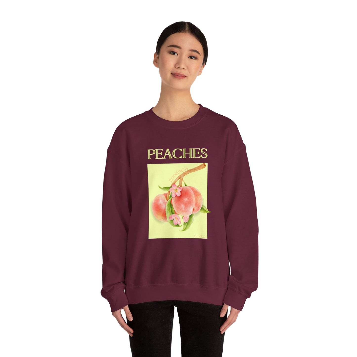 🍑 Sweatshirt Peaches – Sweet Fruit Collection 🍑