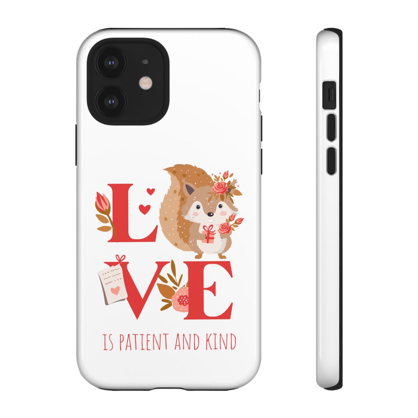 📱 LOVE IS Protective Phone Case – Valentine's Collection ❤️✝️