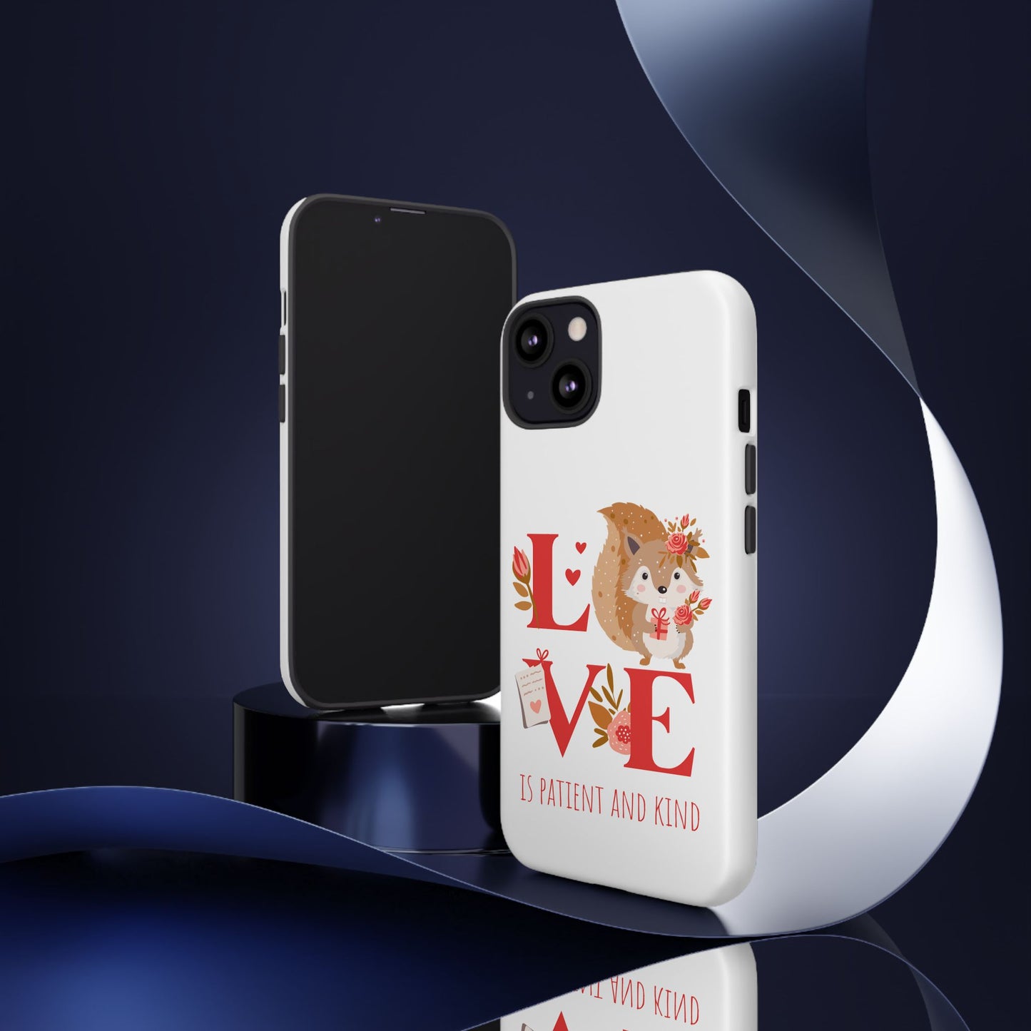 📱 LOVE IS Protective Phone Case – Valentine's Collection ❤️✝️