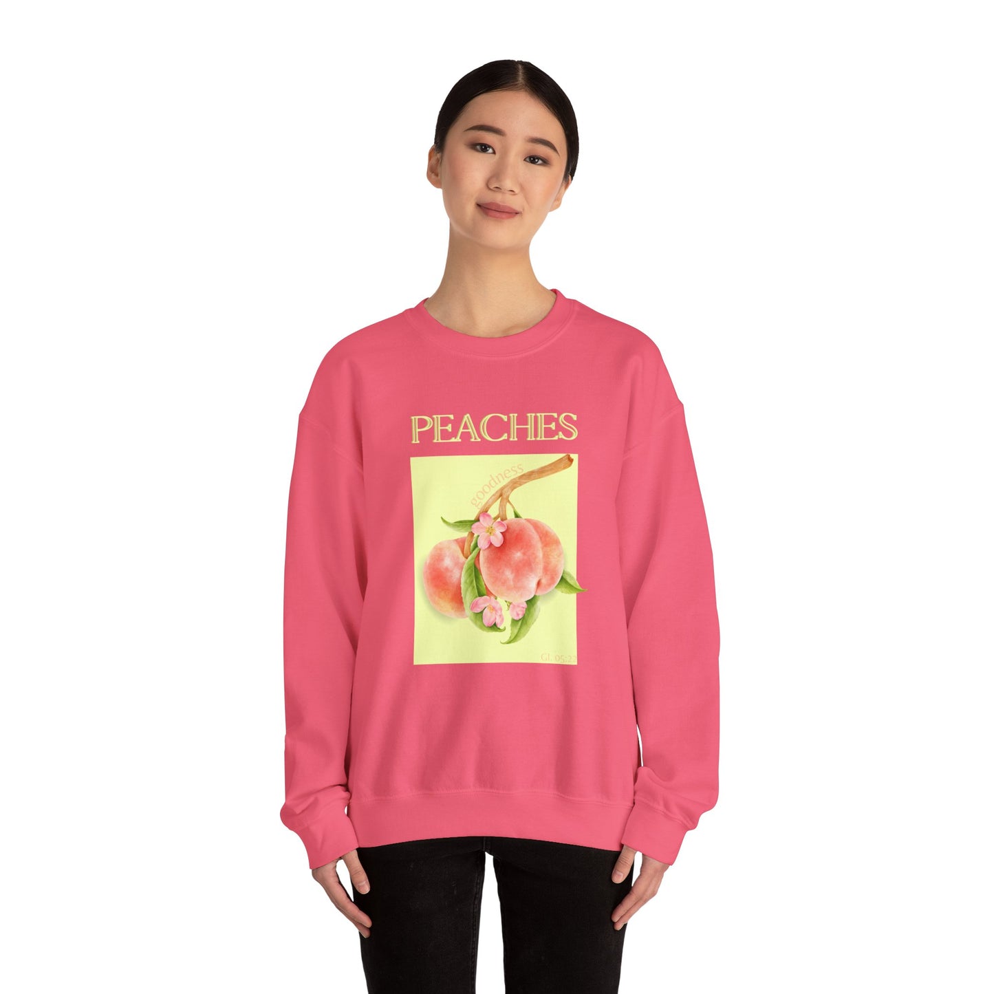 🍑 Sweatshirt Peaches – Sweet Fruit Collection 🍑