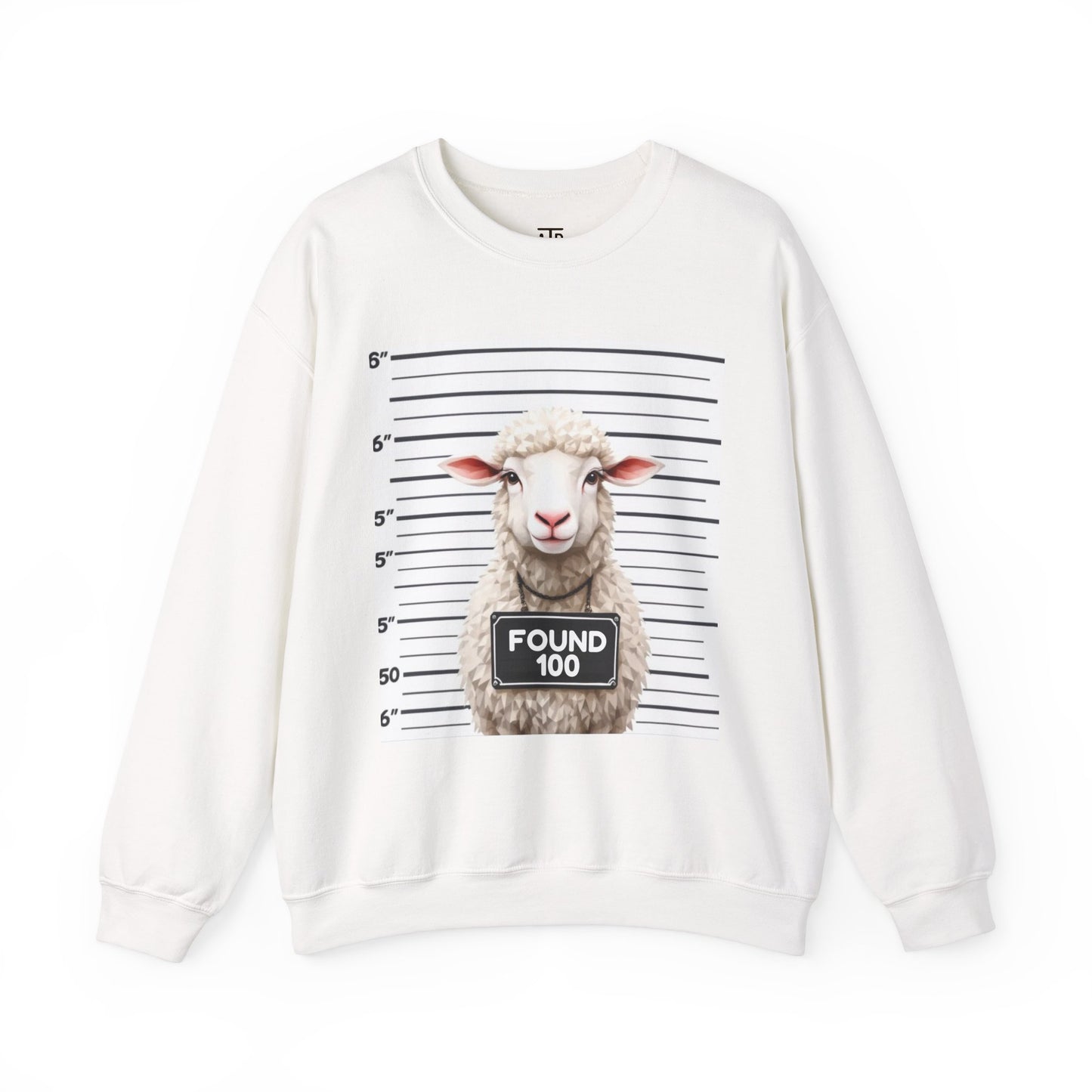 Found – Heavy Blend Christian Crewneck Sweatshirt | Faith-Inspired Clothing