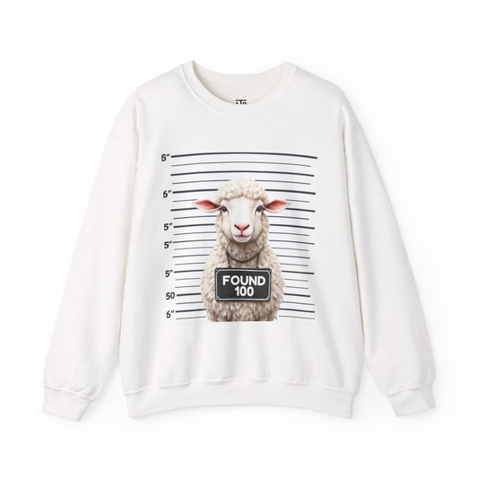 Found – Heavy Blend Christian Crewneck Sweatshirt | Faith-Inspired Clothing