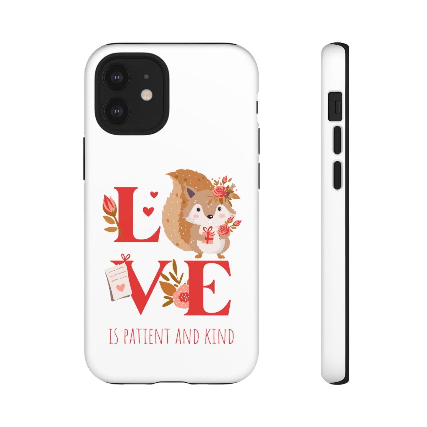 📱 LOVE IS Protective Phone Case – Valentine's Collection ❤️✝️