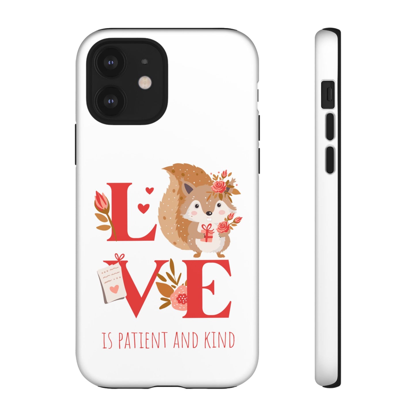 📱 LOVE IS Protective Phone Case – Valentine's Collection ❤️✝️