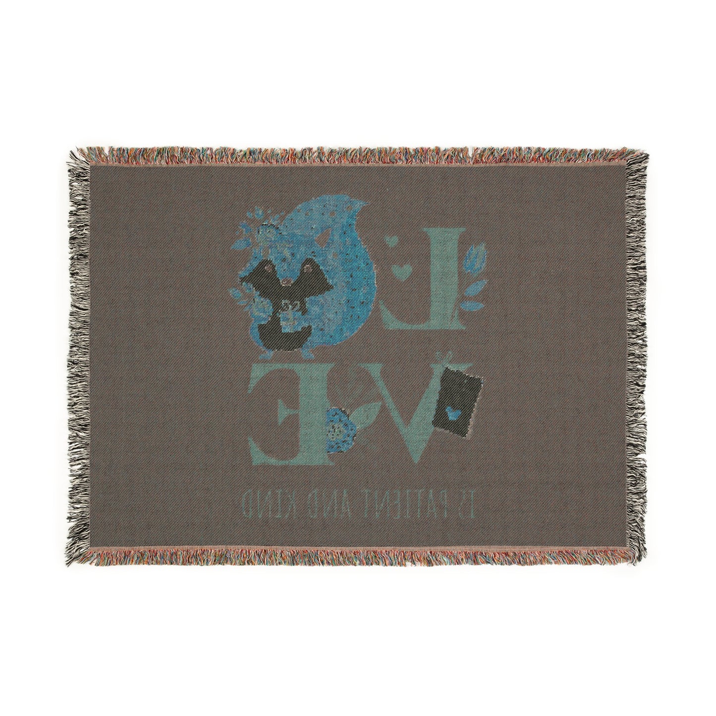 🛋️ LOVE IS Woven Blanket – Valentine's Collection ❤️✝️