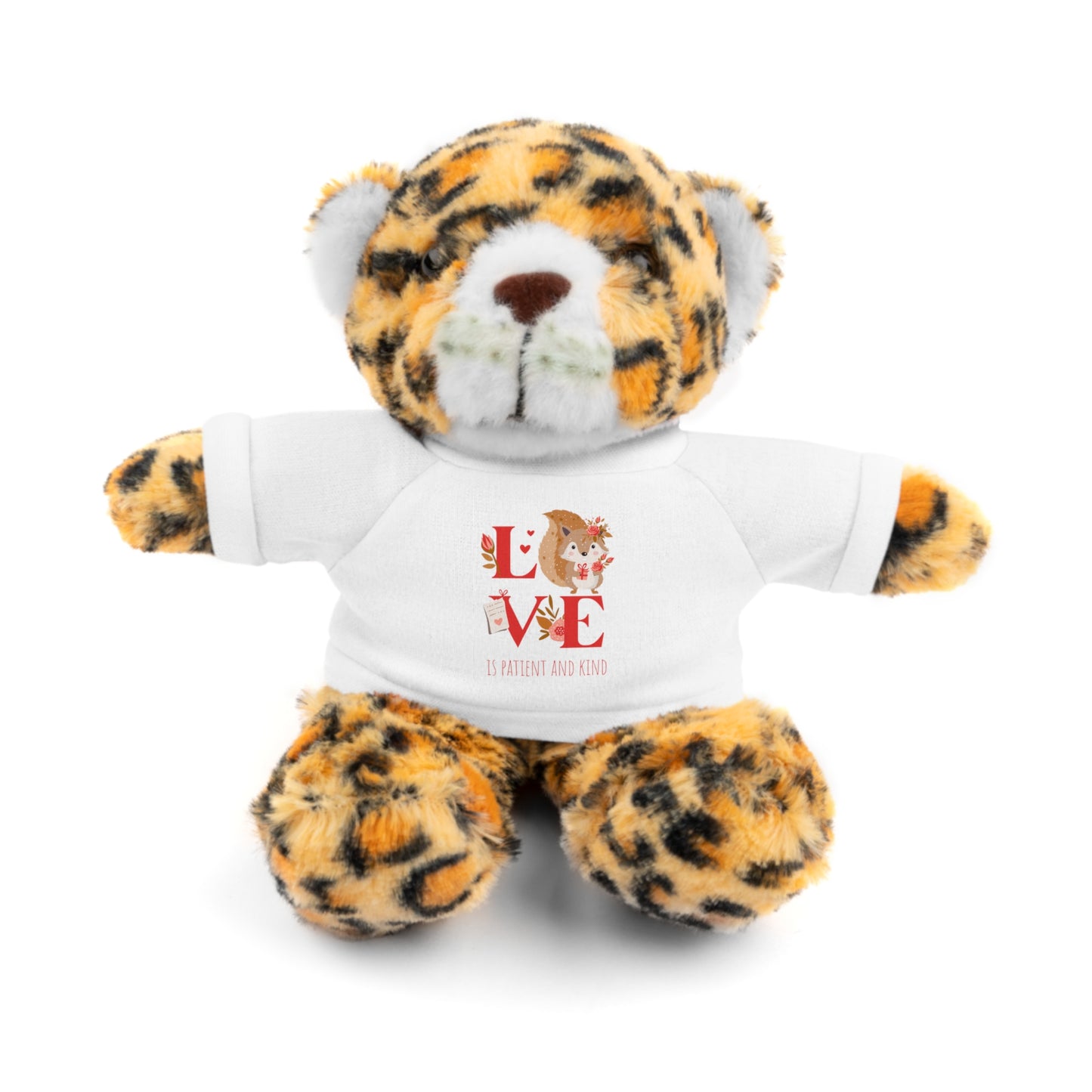 🐻🐼🦁 Plush Toy "LOVE IS Patient and Kind" – Valentine's Collection ❤️✝️