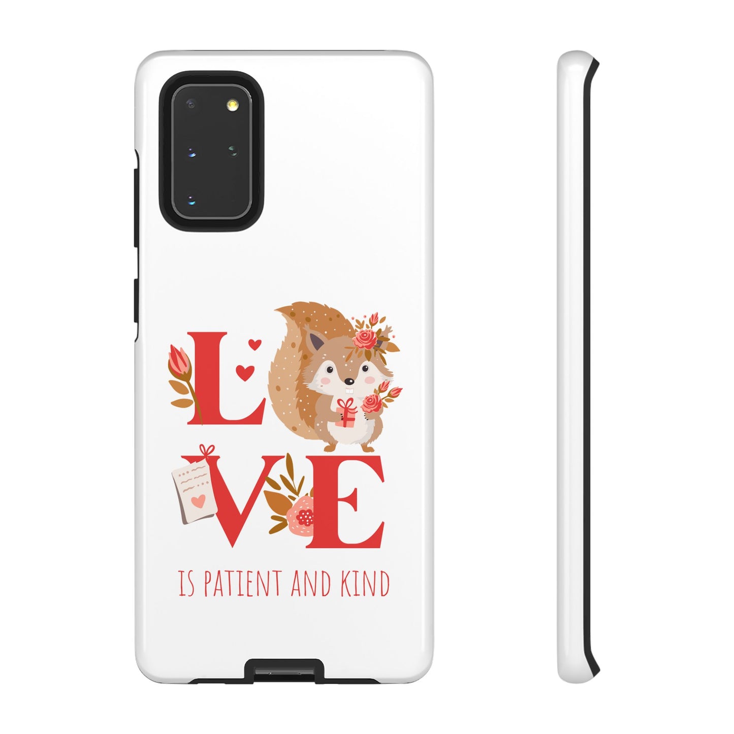 📱 LOVE IS Protective Phone Case – Valentine's Collection ❤️✝️