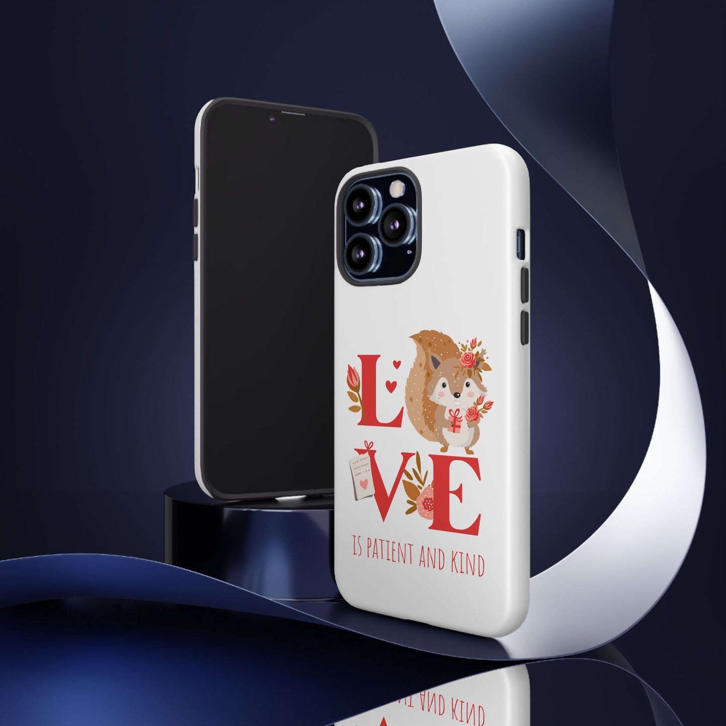 📱 LOVE IS Protective Phone Case – Valentine's Collection ❤️✝️