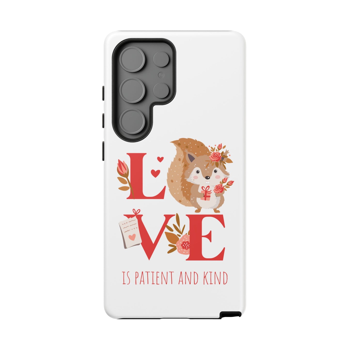 📱 LOVE IS Protective Phone Case – Valentine's Collection ❤️✝️