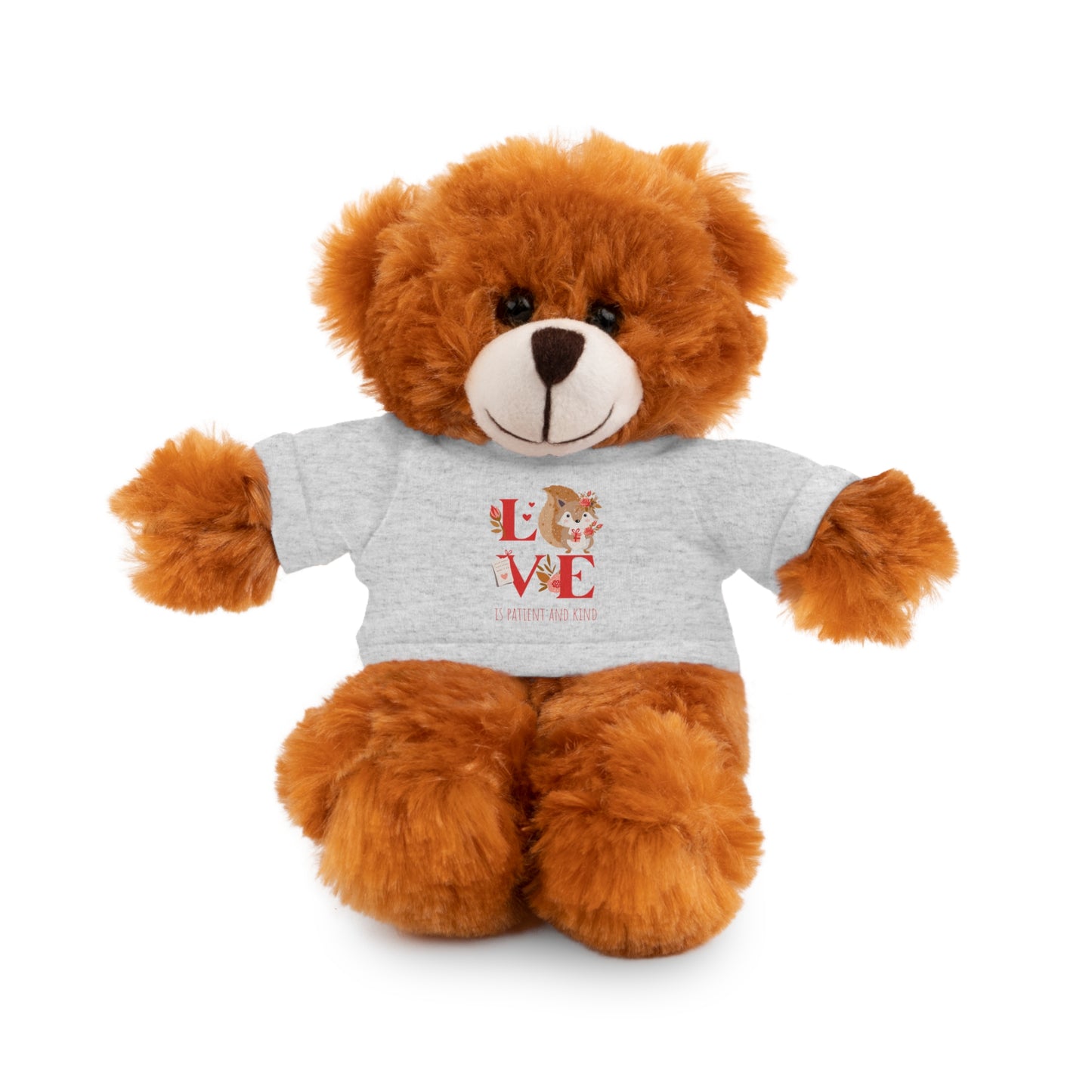 🐻🐼🦁 Plush Toy "LOVE IS Patient and Kind" – Valentine's Collection ❤️✝️