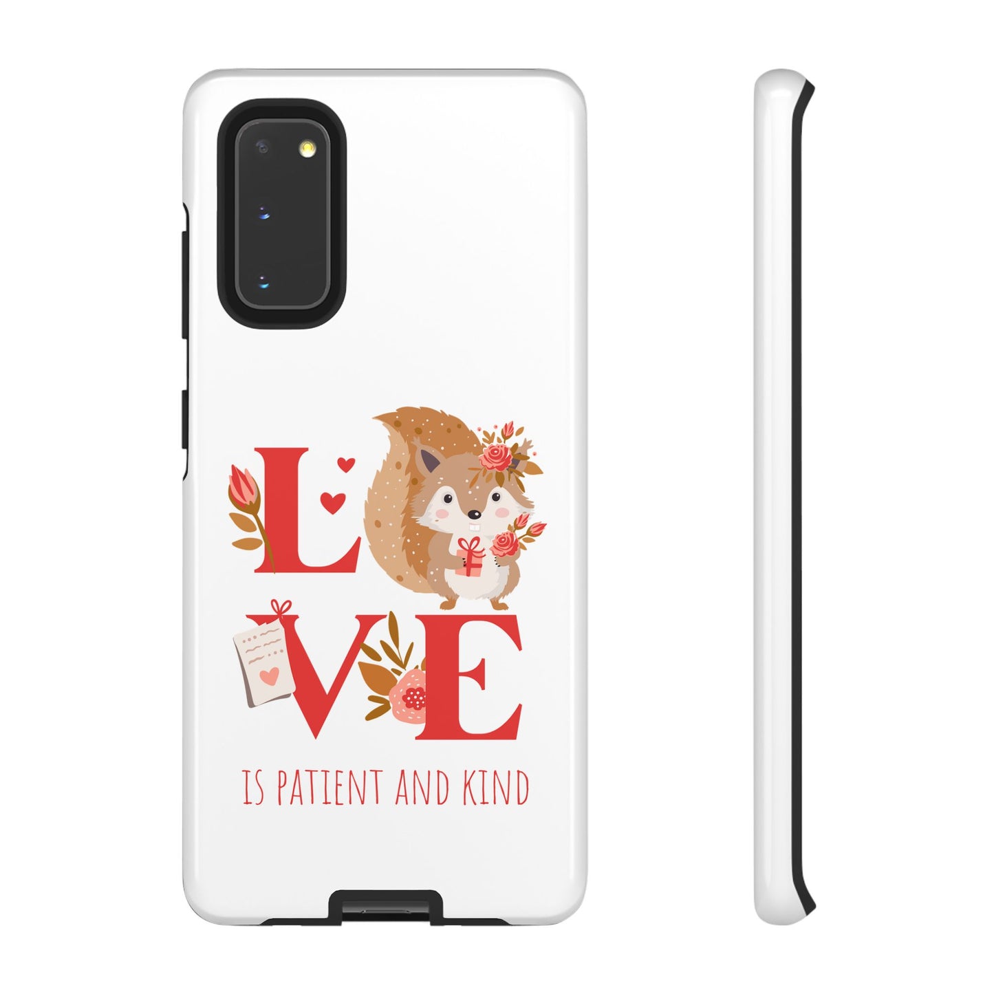 📱 LOVE IS Protective Phone Case – Valentine's Collection ❤️✝️