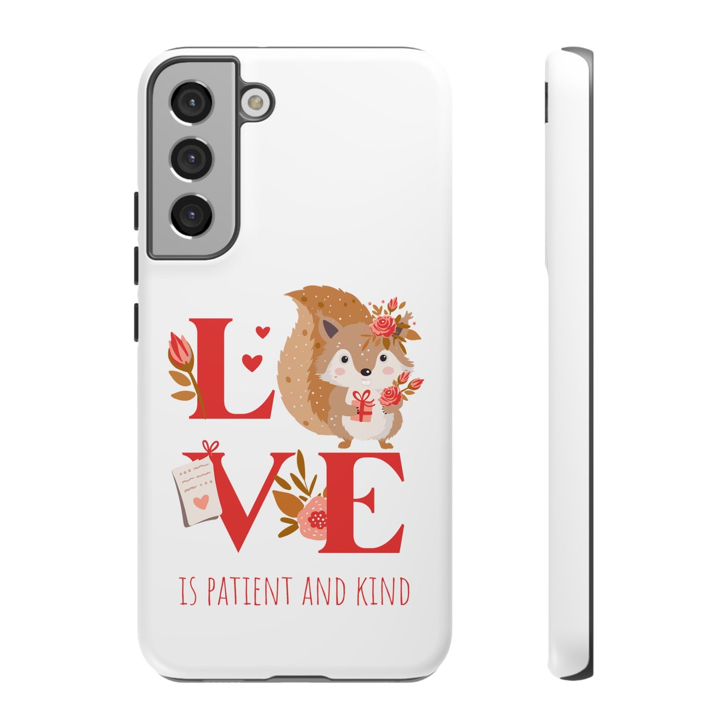 📱 LOVE IS Protective Phone Case – Valentine's Collection ❤️✝️