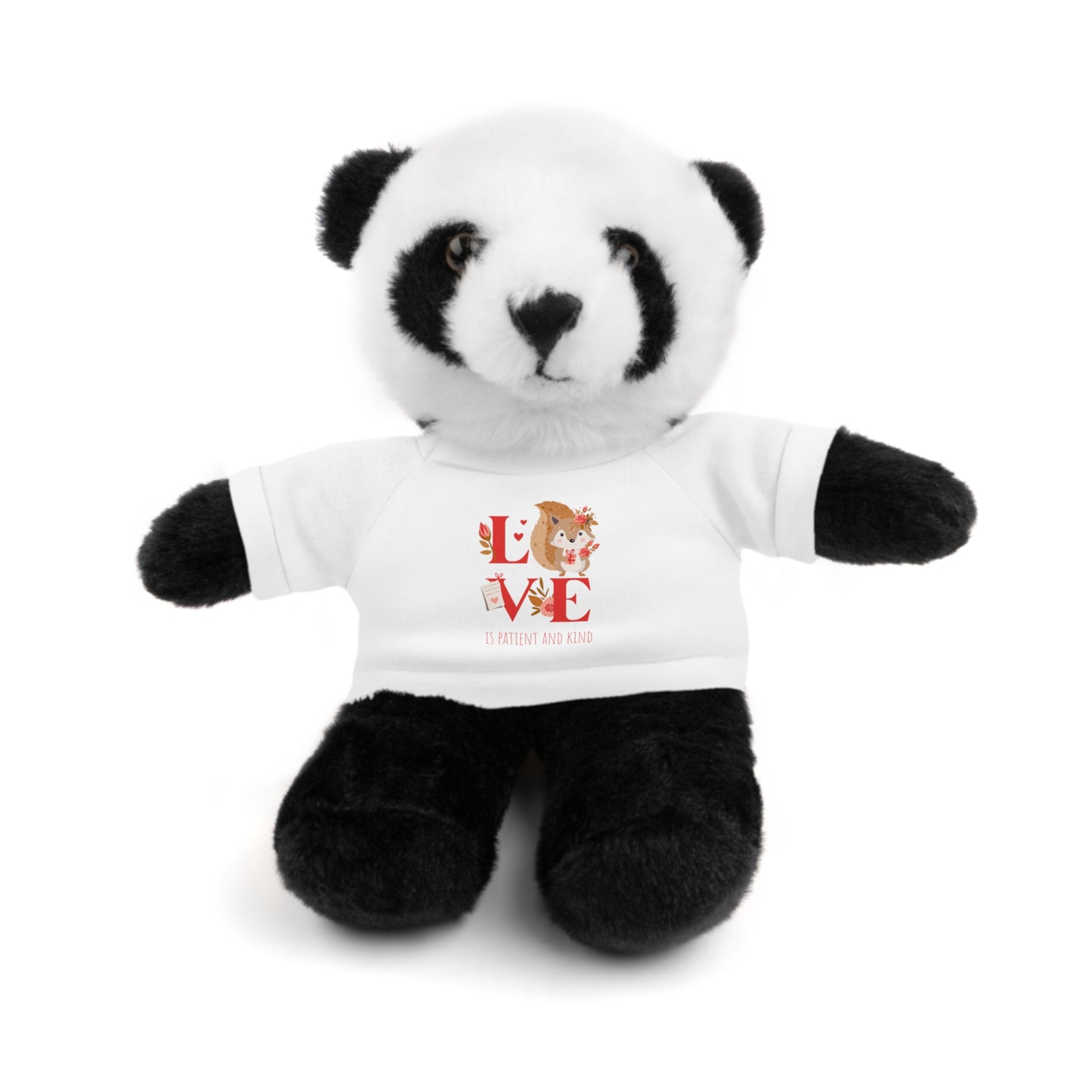 🐻🐼🦁 Plush Toy "LOVE IS Patient and Kind" – Valentine's Collection ❤️✝️