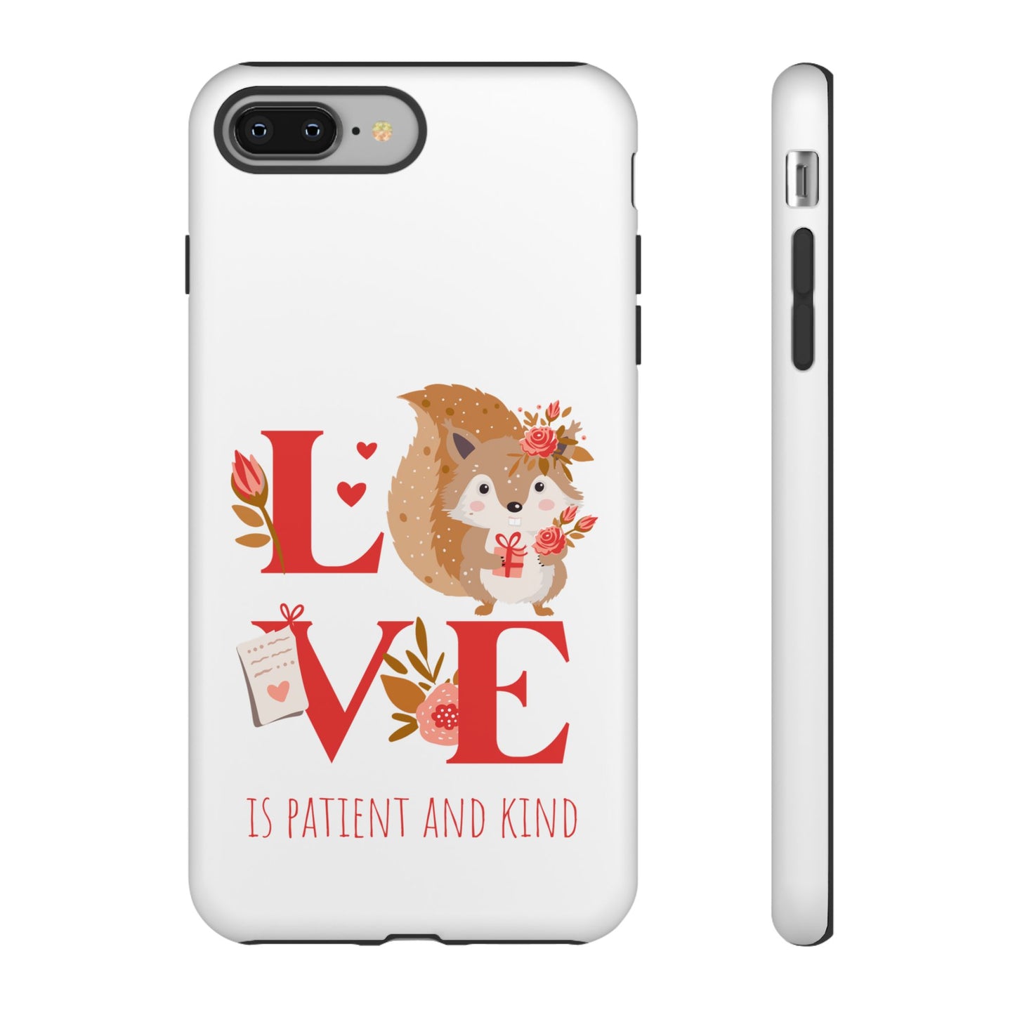 📱 LOVE IS Protective Phone Case – Valentine's Collection ❤️✝️