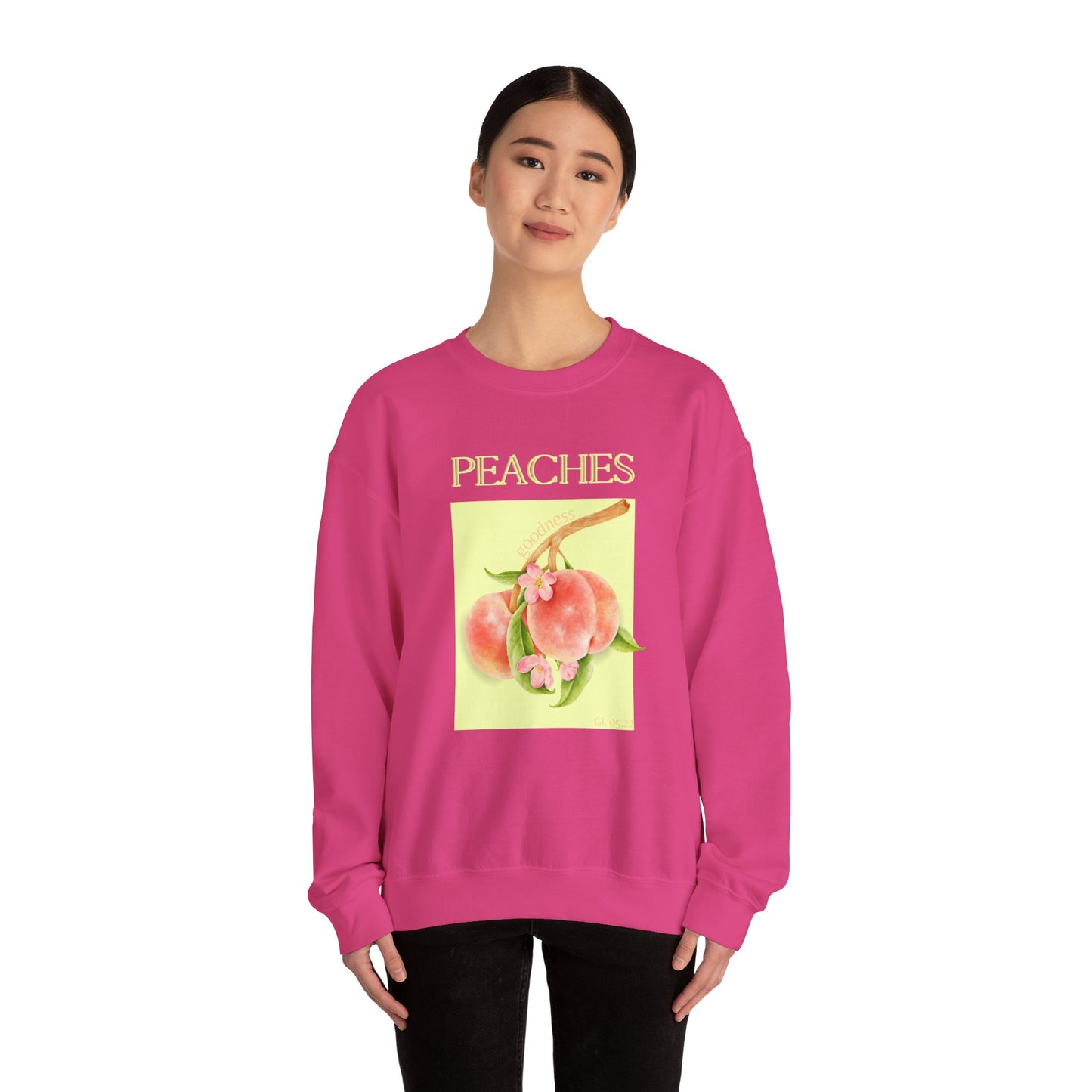 🍑 Sweatshirt Peaches – Sweet Fruit Collection 🍑