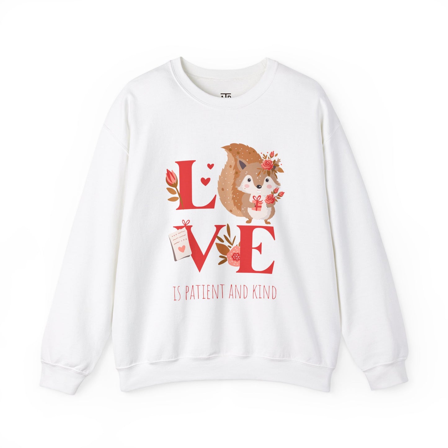 💖 LOVE IS Crewneck Sweatshirt – Valentine's Collection ✝️